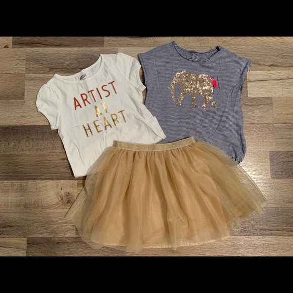 Girls gold outfit - Picture 1 of 1